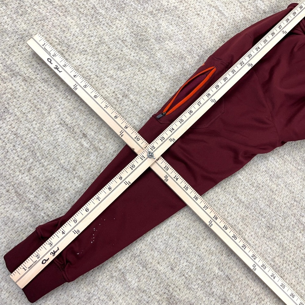 Virginia Tech Hokies Jacket Men Large Nike Dri Fit Track Suit Warm Up Maroon * - Picture 12 of 13